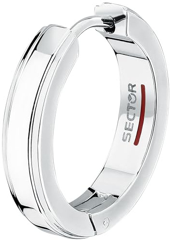 Sector No Limits Mono Orecchino Uomo in Acciaio, Smalto, Collezione ROW, Regalo Uomo Compleanno - SACX27