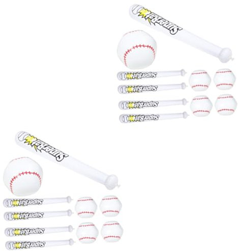 ibasenice 2sets Da Baseball Gonfiabili Per Decorazione Compleanno Tema Sportivo e Materiale Resistente e Sicuro Stampa Baseball