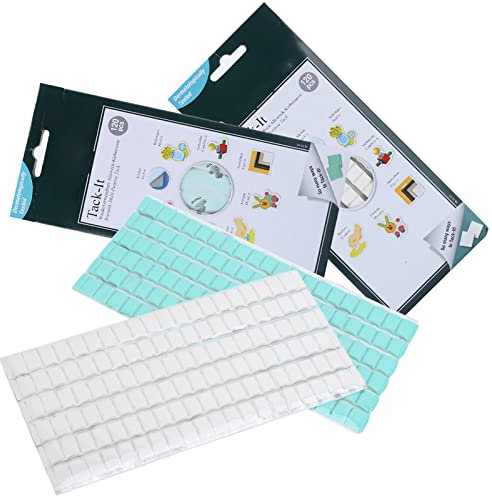 Set Combinato Verde e Bianco, Argilla Adesiva, Senza Unghie, Senza Tracce, Ideale per Pareti con Quadri, Colla per Pareti, Foto e, Poster, Argilla Speciale per Foto