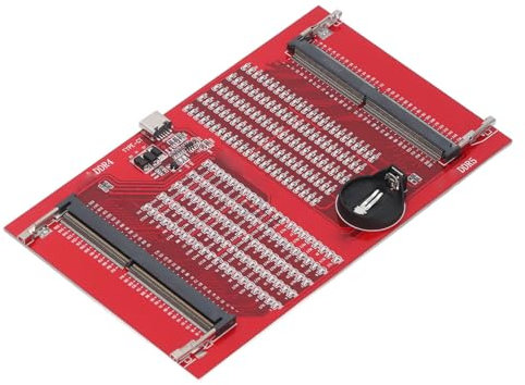 Ddr4 Memory Tester, PCB Ram Memory Tester Card, Ddr4 And Ddr5 2 In 1 Slot Diagnostic Analyzer LED Light Indicator with USB Charging Cable for Laptop Memory Maintenance