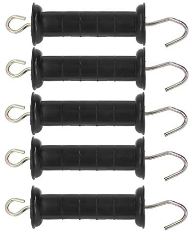 Aumotop Electric Fence Handle Insulated Gate Grip Bar Metal Hook for Farm Pasture Protection