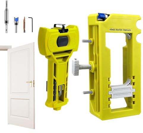 Gabarit de défonceuse de charnière de porte – Kit d'installation de de haute précision, gabarit d'installation de charnière de porte pour l'entretien de la maison