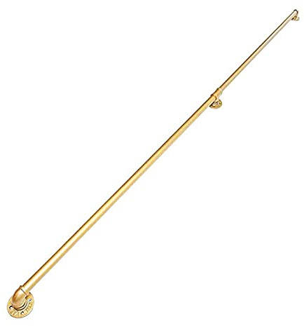 Barra di sicurezza per esterni, robusta struttura in ferro battuto per una maggiore stabilità, ideale per ringhiere per scale e balaustra a parete