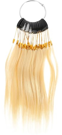 LOORGVEL Nuancier de 30 Échantillons de Vrais Cheveux pour Coloration Capillaire Professionnelle, Confortable Toucher, pour Salons de Coiffure et Coiffeurs