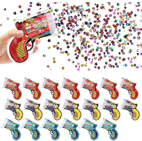 20 Stück Konfettikanone,Konfetti kanone,Party Popper mit Automatischer Befüllung, Konfetti Geburtstag, Gender Reveal,Ideal für Weihnachten,Karneval, Geburtstage, Hochzeiten und Silvester