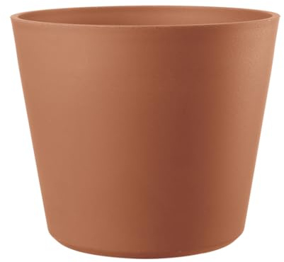 Kreher XXL Pflanztopf/Pflanzkübel rund mit 78 cm Durchmesser! Der Eye-Catcher für Garten, Terrasse, Restaurants & Gewerbe! mit Matter Oberfläche (Terrakotta)