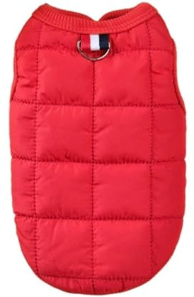 Weicher, Mit Wolle Gefütterter Haustiermantel, Winterwarme, Kältebeständige Hundebekleidung Für Kleine Hunde, Welpen, Katzen, Möpse, Yorkshire-Terrier,Rot,XL
