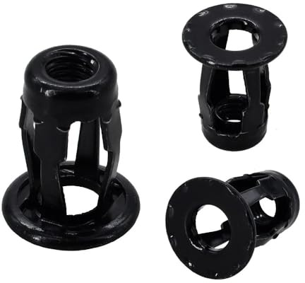 Dadi for Rivetti Ad Espansione Molly A Forma Di Petalo M4 M5 M6 M8 for Rivetti Di Fissaggio Targa Metallica(Nut Only (Black),M6x20(10Pcs))