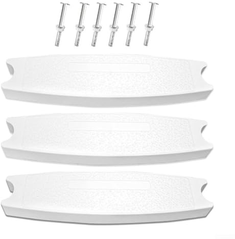 Sawhamale 3Pcs Ladder Pedal Plastic Swimming Pool Ladder Steps Replacement Set Heavy-Duty ABS Anti Slip Pool Steps for Most Above-Ground and In-Ground Pool Ladders 1.9 Inch Diameter Rails