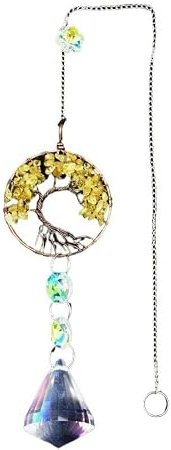 Gravel Life färgpläterat trädglashängande halsband - unika naturinspirerade smycken