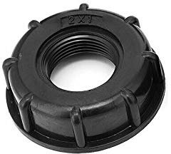 Vogueing Tool IBC - Raccordo per serbatoio acqua, 1 connettore IBC da 1 , 60 mm, filettatura grossa, per 800 litri, tonnellate di barili, barili IBC, ecc.