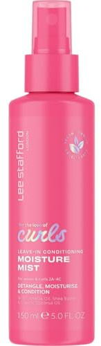 Lee Stafford Curly Hair Leave-In Conditioner Spray | For the Love of Curls - Lightweight Conditioning Moisture Mist, Leaves Curls Soft, Smooth, Bouncy & Defined, Anti Frizz, Infused with Coconut Oil