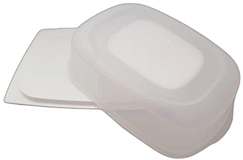 Tupperware KäseMax Rettangolare Bianco Trasparente Campana Formaggio Kondensplus Kondenspro CheeSmart Impilabile