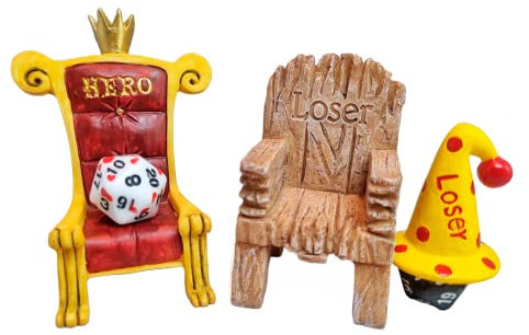 Power Beast Dungeon Thron und Stuhl für Rollenspielwürfel, Dice Jail, Gefängnis für Würfel, Polyedrische Würfel, Wúrfel Set, D&D, Dungeon Master, Dungeons and Dragons, DND.