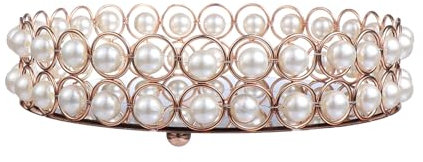 FELTECHELECTR Tischständer 1 Teiliges Spiegeltablett Kunstvolles Tablett Verspiegelter Kommodenspiegel Kosmetiktablett Parfüm Schreibtischaufsatz Schmuck Couchtisch Servierteller Kristall