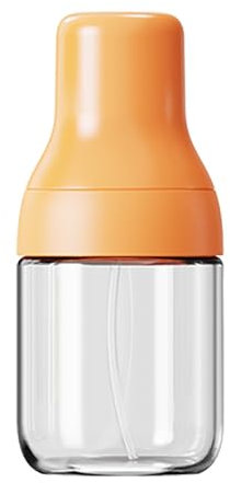 LVUNZJCA Rociadores de Aceite Botella de Aceite en Aerosol, Olla de Aceite de Cocina, Botella de Vidrio en Aerosol for Aceite de Oliva para Cocina(Orange,125ml)