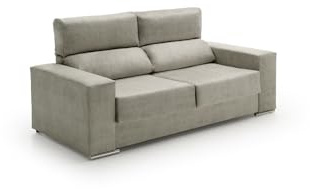 Velare | Sofa Reclinable Alice | Desenfundable | Transpirable | Tela Antimanchas | 2 Plazas | Gris