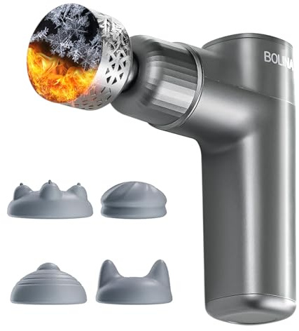 Bolina RM70 Massage Gun Deep Tissue with Heat and Cold Head, Handheld Muscle Massager Therapy with Carry Case, Percussion Body Masajeador for Men Women Athletes Back Upgrade, Active Thermacool