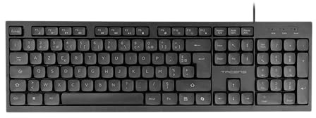 Tacens Anima AK02, Teclado PC Completo, Formato Compacto, Teclas Silenciosas Perfil Bajo, SmartKey Copilot AI, Plug&Play, Windows|Linux|Mac |PS4|PS5|XBOX ONE|XBOX SERIES X-S|Switch|Switch 2, Portugués