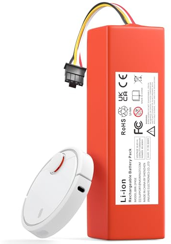 6900mAh Batería de Repuesto para Xiaomi Mi S5/S6/S7/Q7 MAX/MaxV/Ultra/Pure, Xiaomi Roborock S50/S55 (1.ª y 2.ª generación), Dreame D9 Pro/D9 MAX, L10s Ultra/D10/D10 Plus/D10s/L10/L10s/Z10 Pro