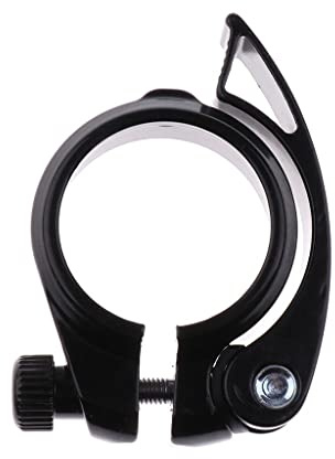 Oshhni Abrazadera para de Sillín Bicicleta con Mecanismo Rápido Abrazadera Asiento Bici en Aleación de Aluminio Clip Tubo para Usuarios de