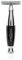 Edwin Jagger 36 Series Klassischer Rasierhobel, Griffmaterial Ebony Imitat schwarz