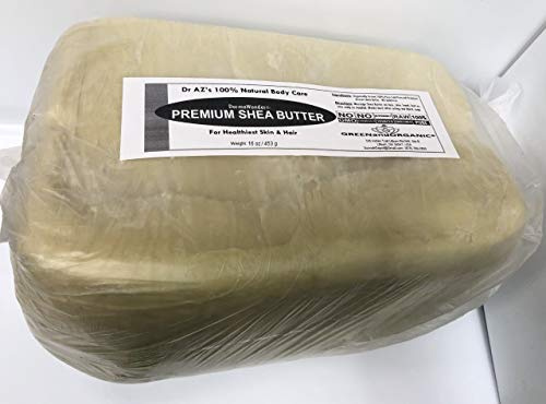 1Lb/ 16oz White/Ivory RAW Unrefined Pure Shea Butter Karite Natural Grade A+++Beauty Skincare Face Body Hair Scalp Non GMOGREENandORGANIC