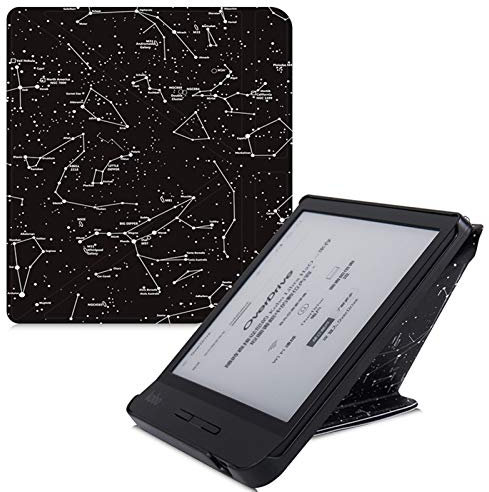 DLRSET EBook Reader Covers, Case For Kobo Libra H2O 7 EReader Premium PU Leather Multiangle Origami Stand Protective Cover With Auto Sleep Wake,make reading easier (Color : Constellation)