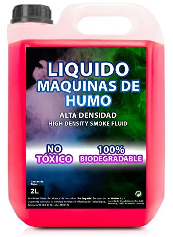 PLANTAWA Liquide Machine à Fumée Haute Densité 2 L | Effet Fumée Épaisse et Durable | Compatible avec Toutes les Machines à Fumée | Idéal pour Fêtes, Concerts et Événements