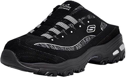 Skechers Mujer Summits Dazzling Haze Zapatillas, Black Mesh/White Trim, 37 EU Ancho