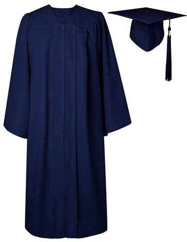 GraduatePro Abschluss Talar mit Hut Absolventen Robe Bachelor Uni Master Kostüm Geschenke Absolventen Akademischer Herren Damen 12 Farben