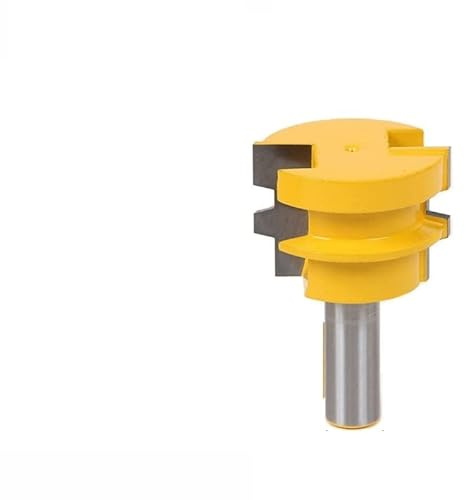 Fresa de vástago de 1/2 y 12,7 MM, cincel de madera Reversible for carpintería, broca for enrutador de juntas, 1 unidad