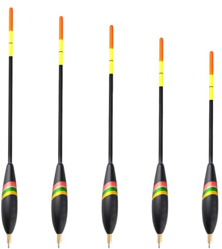 Waggler Set für Angler - 5 Stück mit Gewichten von 4g-8g und 2g vorgebleit - Perfekt für Weitwürfe und präzises Angeln