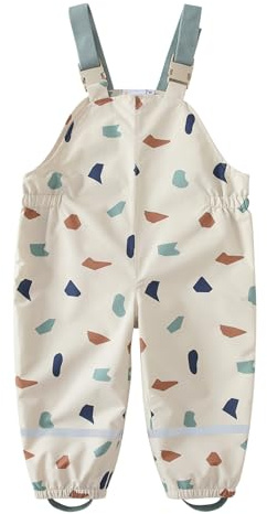 DAWILS Pantalon Impermeable para Unisex Niños y Niñas Pantalon Intemperie Pantalón de Lluvia Bebé Niño Niña Ropa Impermeable Arcoíris