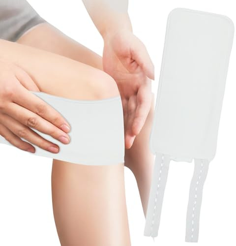 Yhsioaklo Paquete de de ricino, paquete de de ricino natural – Banda para piernas natural reutilizable, envolturas impermeables de de ricino para ayudar a y