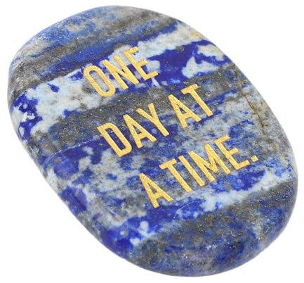 Sxhlseller Hand Flatterer, Thumb Pain Stone, Portable, Inspire a Positive Attitude and Strengthen Self-confidence for Daily Life (Lapis Lazuli)