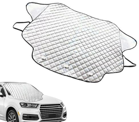 Cubierta para parabrisas de coche contra hielo y nieve - Protector anticongelante duradero para coche, protector de invierno resistente | Cubierta antihielo para parabrisas de coche, removedor de