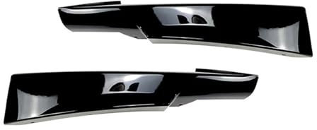 FZCSIMR Frontstoßstangenlippe Splitter Diffusor Karosserie Kits Spoiler Stoßstangenschutz Für 3er-Reihe E90 E91 LCI MS&Port 2009-2012 Auto Frontspoiler(Glänzend schwarzer Splitter)