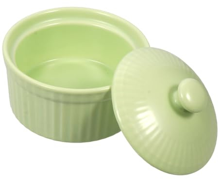 GRIRIW 1 PC Contenitore Fumante in Ceramica Con Copertura Per Forno Budino A Vapore