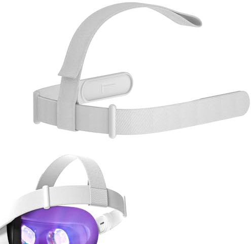 Sangle de Tête pour Oculus Quest 2 Casque, Réglable Sangle de Tête de Rechange Accessoires Casque VR Compatible avec Meta Quest 2
