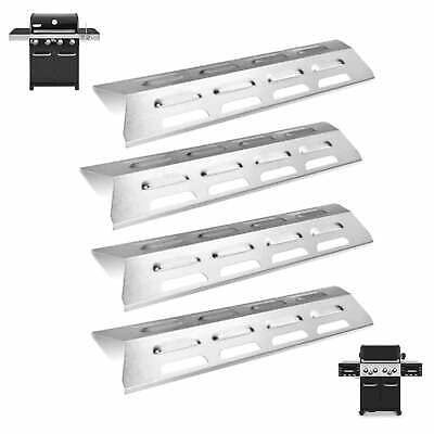 M.J COMFY-LIFE 4pc Gas Grill Heat Shield Plates Stainless Steel Grill Heat Plate,Outdoor Barbecue Replacement Parts