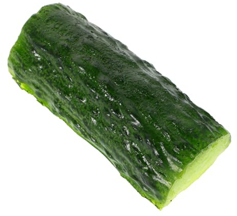 TOPBATHY Realistic Simulated Cucumber Model Made of Safe Pvc Material, Lifelike Faux Vegetable for Home Decor and Table Decor, Artificial Green Cucumber Prop to Enhance Food Ambiance