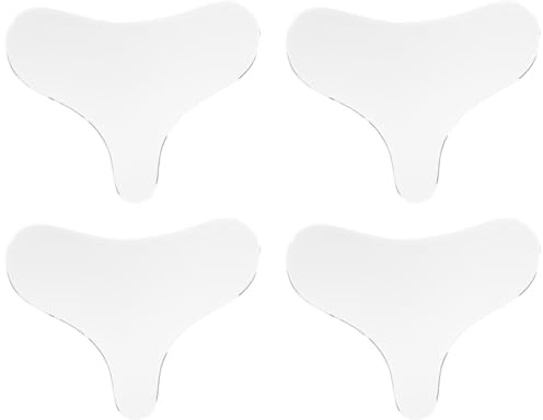 4 Pezzi Cerotti Antirughe in Silicone Trasparente per Collo, Décolleté e Petto – Patch Riutilizzabile Notturna per Donna e Ragazza, Cuscinetto Antietà per Prevenzione Rughe e Lift Cutaneo