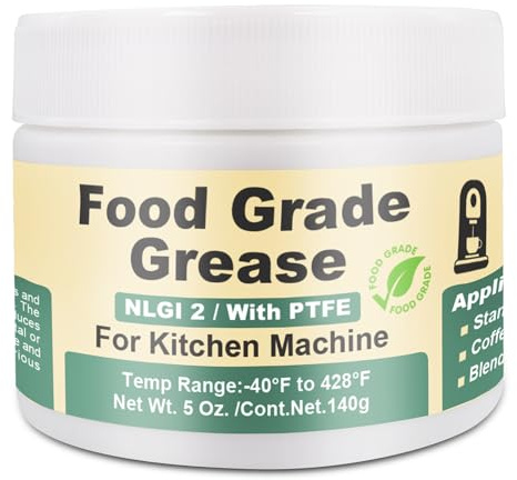 BTAS Grasa lubricante de alimentos para batidora de cocina, higiénica para batidora, cafetera, certificado NSF-H1, 150 g