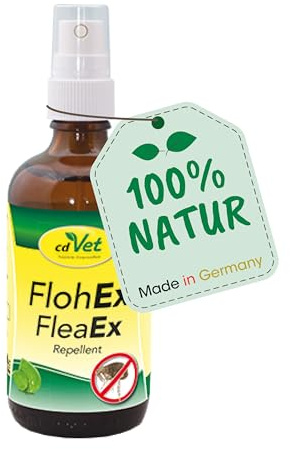 cdVet FlohEx Repellent Spray 100 ml - Effektiver Sofortschutz gegen Flöhe und Insekten