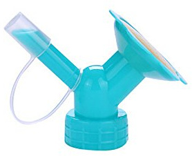 2 in 1 Plastic Sprinkler Nozzle, Flower Waterers Bottle Watering Cans, Portable Watering Shower Head Garden Tool, Drip Irrigation Tool for Potted Plant & Fresh Flower & Seed Seedling (Blue)