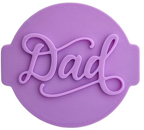 Dad Fathers Day Birthday Stamp Embosser for Icing, Fondant, Cupcake, Cake, Baking, Decoration, Made in UK by 1066 Factory