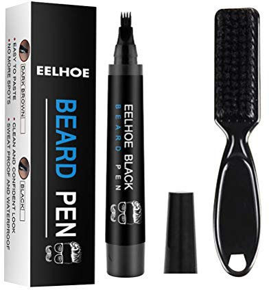 Stylo à barbe étanche pour homme, crayon de remplissage de barbe et brosse pour améliorer la barbe, kit de crayon, moustache, outils de modelage de moustache