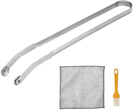 2 Stück BBQ Grillzange mit Rädchen zum Drehen, Würstchen BBQ Zange Grill Wendezange Edelstahl Drehbar, BBQ Sausage Turning Tongs, Hot Dog Zange Küchenzange Wurstzange mit Rollen