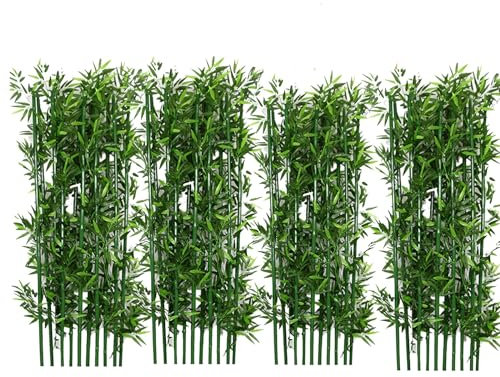 Große künstliche Bambuspflanzen, Bäume für den Außenbereich, 2 m hoch, künstliche Seide, Kunstbaum, DIY-Dekoration für Garten, Hof, Eingang, 40 Stück